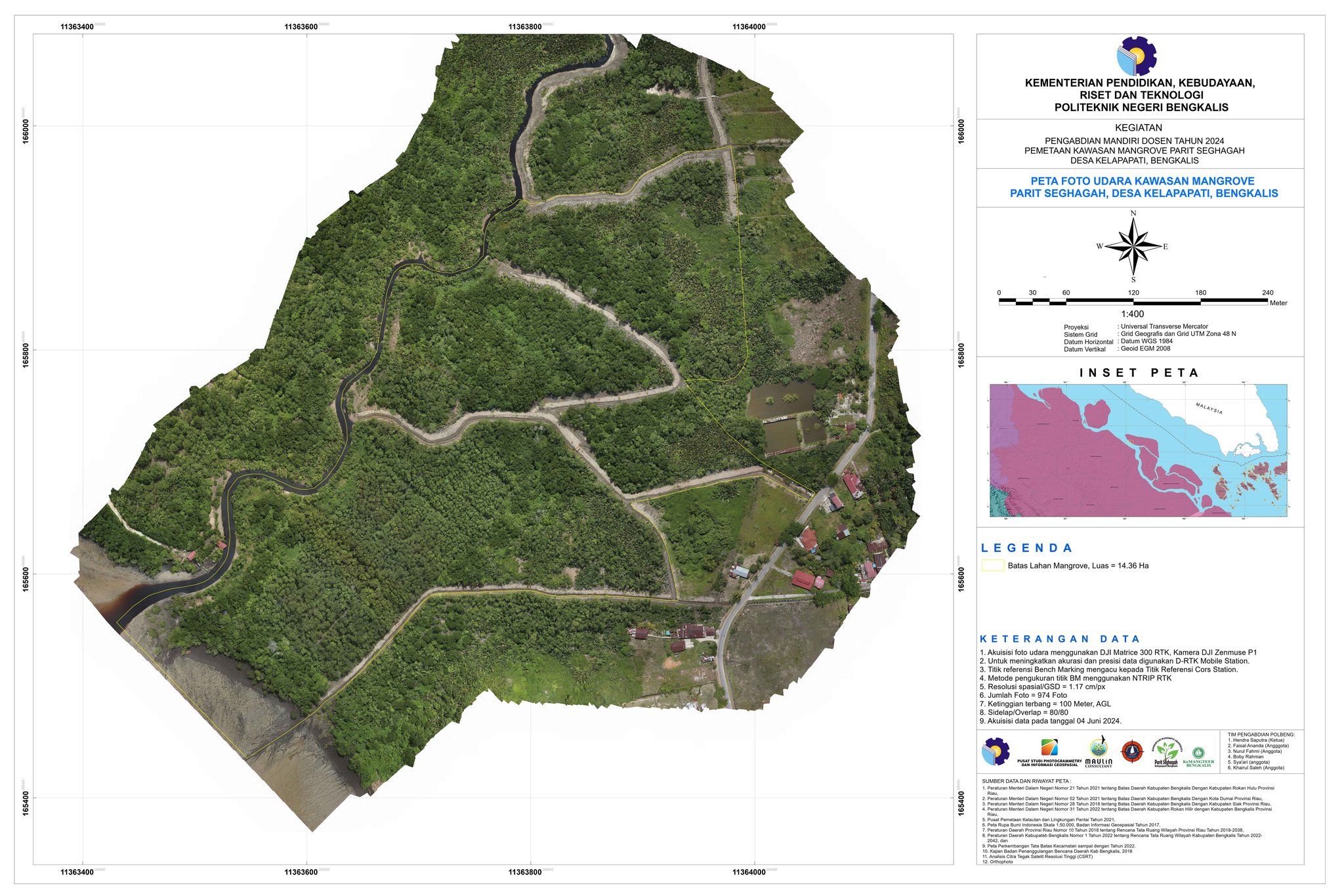 Peta Drone Polbeng 14.36 Ha